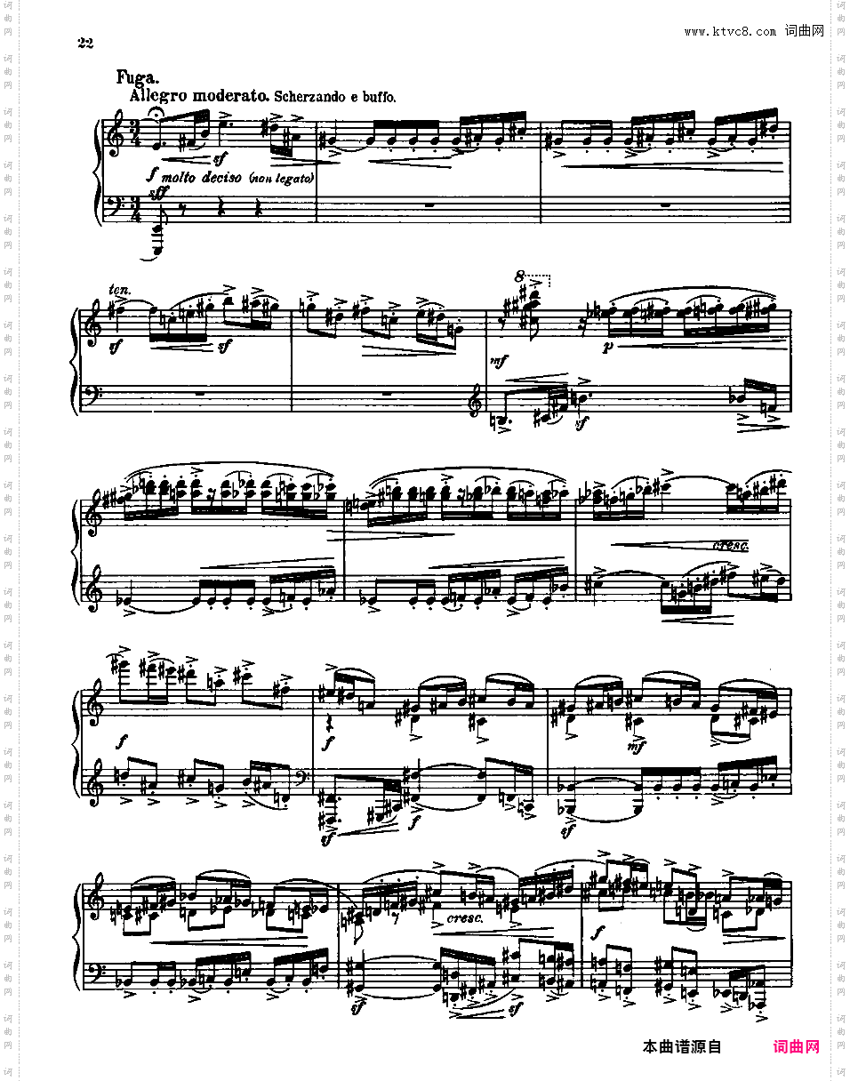第三钢琴奏鸣曲 Piano Sonata No·3 Op·36