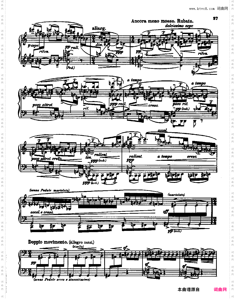 第三钢琴奏鸣曲 Piano Sonata No·3 Op·36