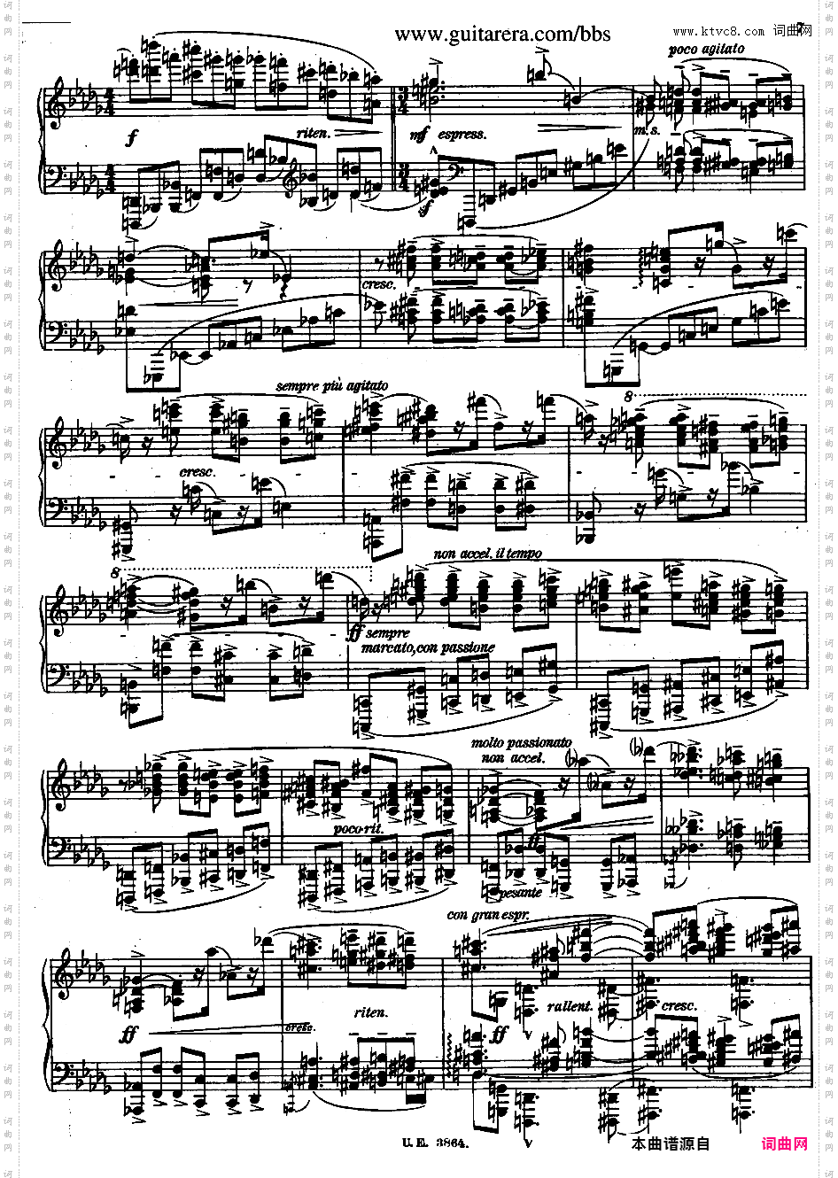A大调第二钢琴奏鸣曲 Piano Sonata No·2 in A Major Op·21