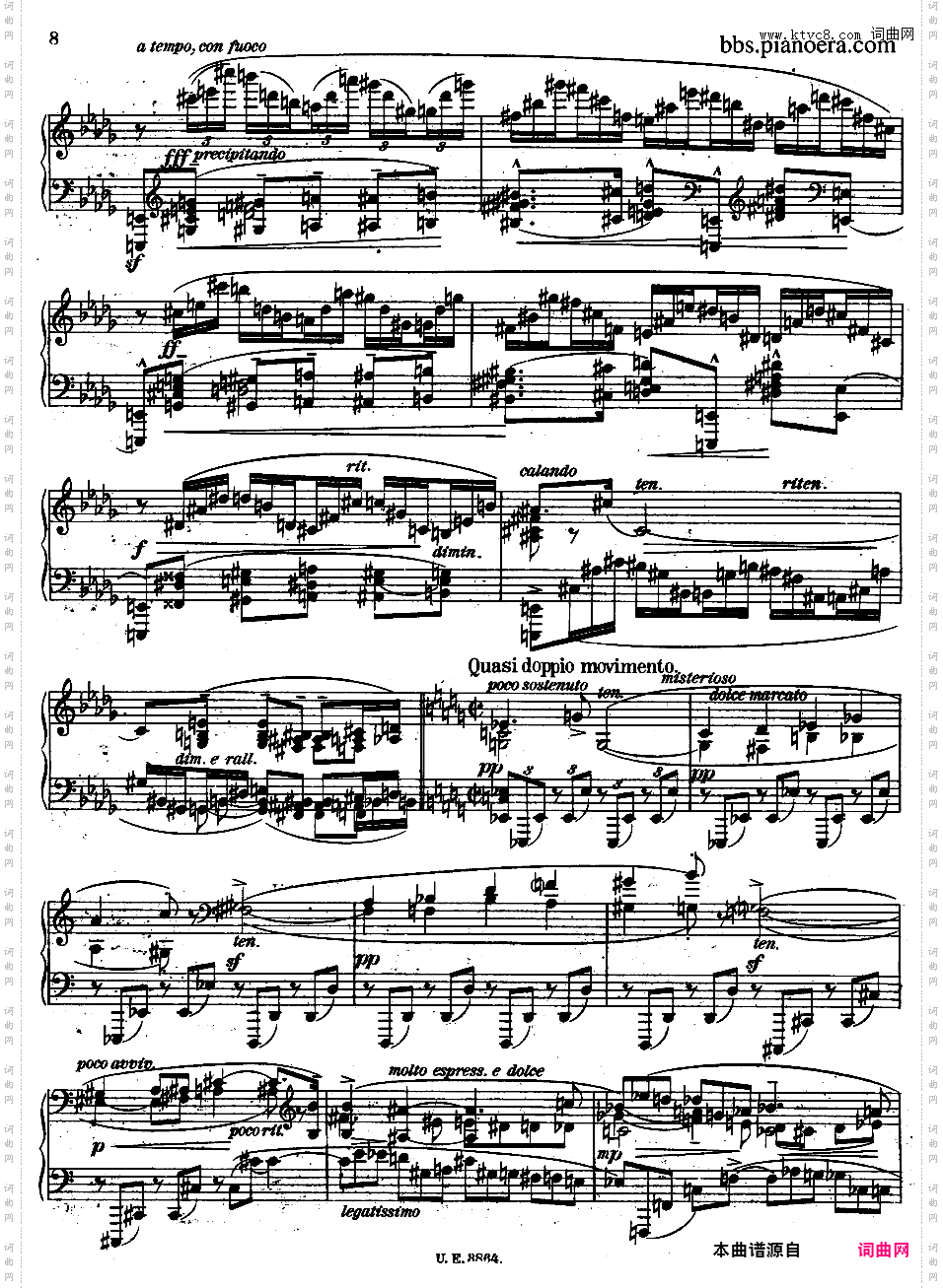 A大调第二钢琴奏鸣曲 Piano Sonata No·2 in A Major Op·21