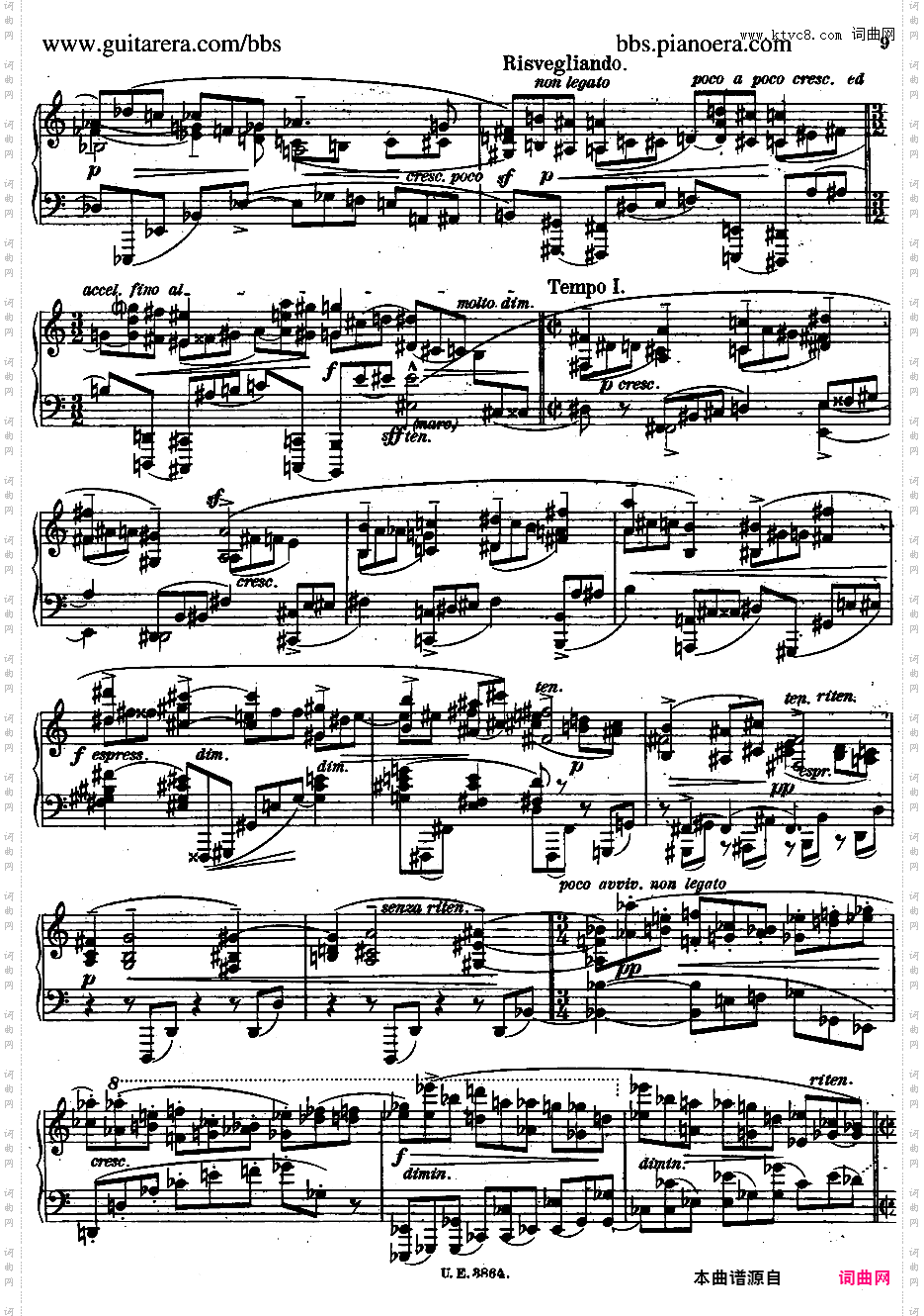 A大调第二钢琴奏鸣曲 Piano Sonata No·2 in A Major Op·21