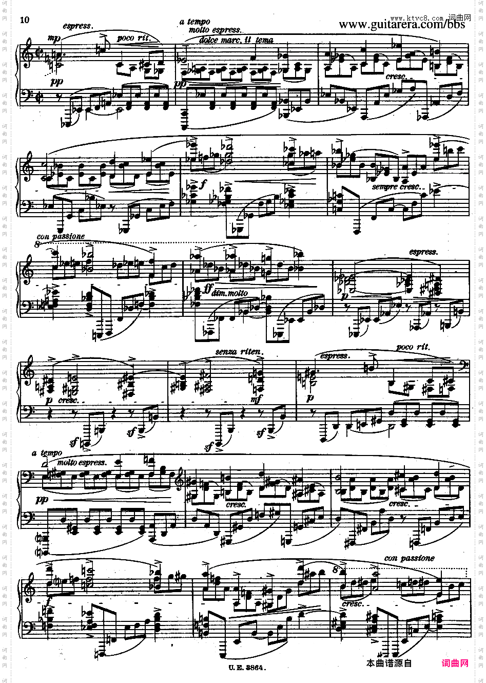 A大调第二钢琴奏鸣曲 Piano Sonata No·2 in A Major Op·21