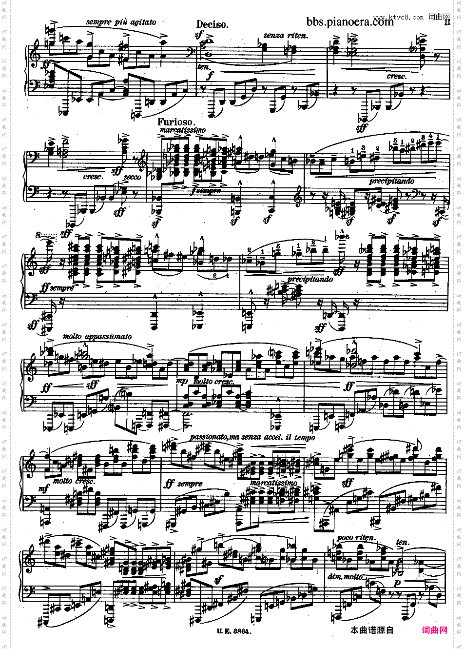 A大调第二钢琴奏鸣曲 Piano Sonata No·2 in A Major Op·21