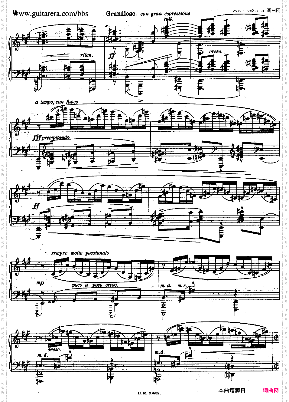 A大调第二钢琴奏鸣曲 Piano Sonata No·2 in A Major Op·21