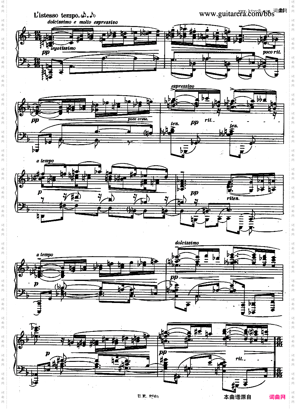 A大调第二钢琴奏鸣曲 Piano Sonata No·2 in A Major Op·21