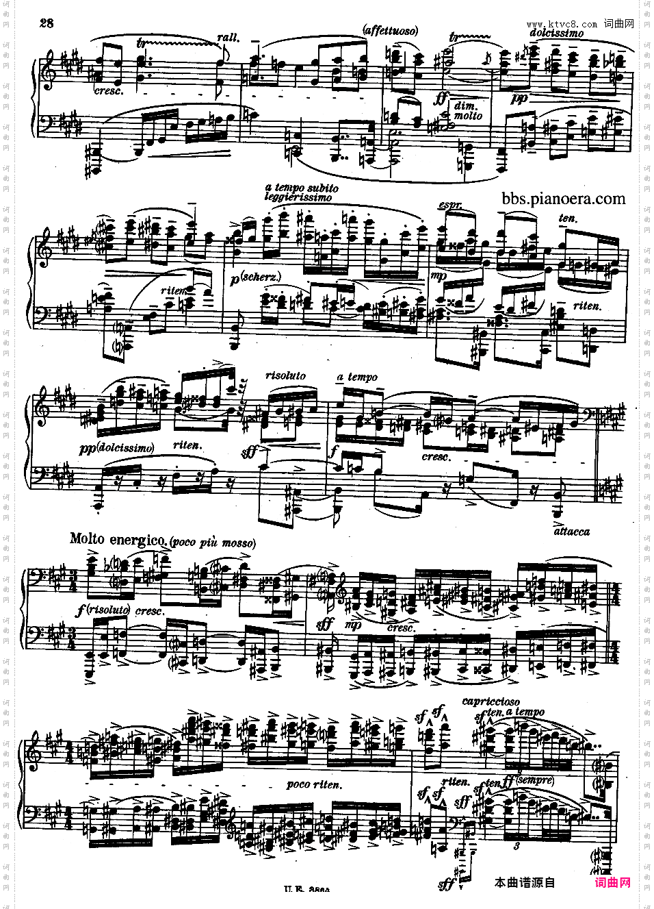 A大调第二钢琴奏鸣曲 Piano Sonata No·2 in A Major Op·21