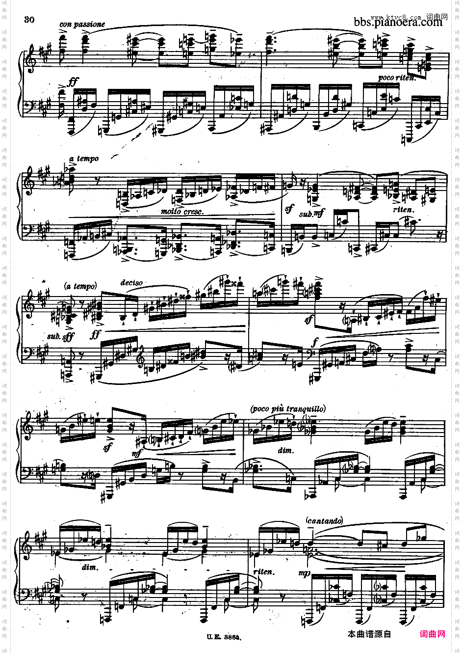A大调第二钢琴奏鸣曲 Piano Sonata No·2 in A Major Op·21