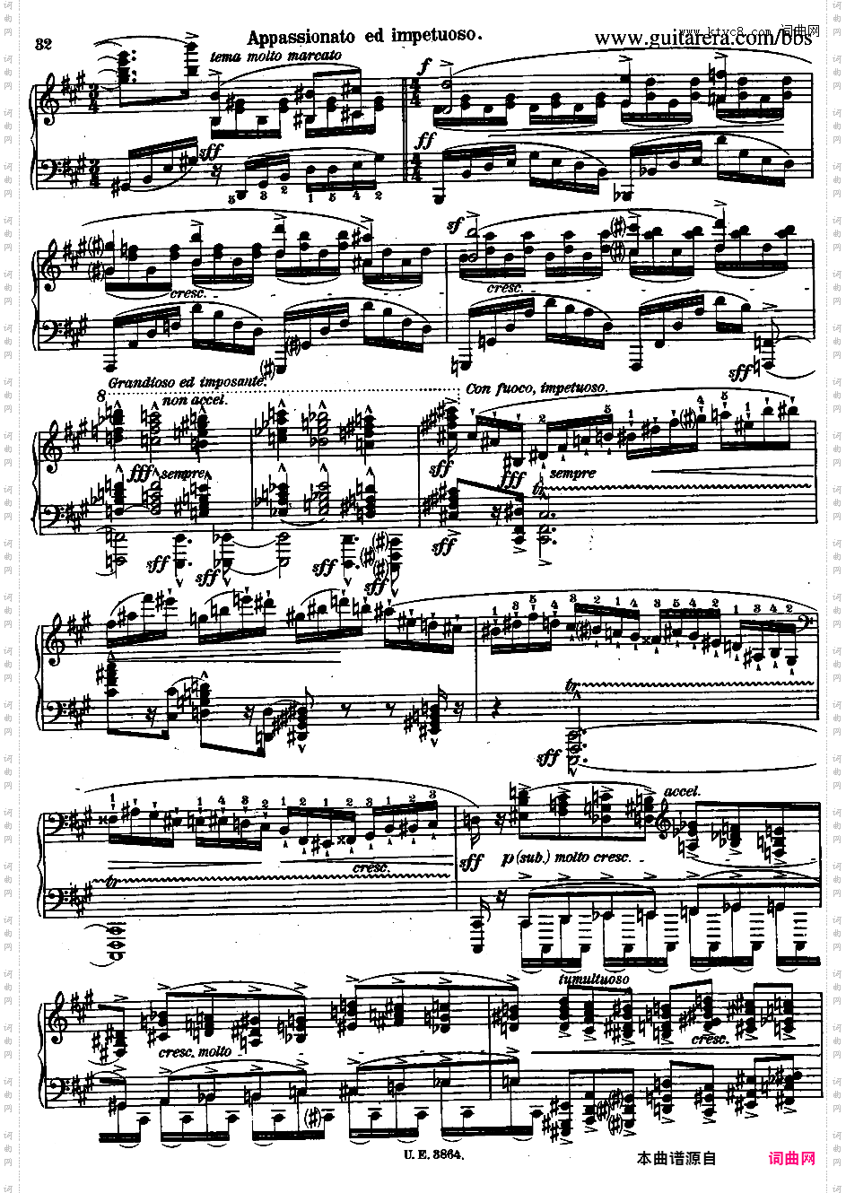 A大调第二钢琴奏鸣曲 Piano Sonata No·2 in A Major Op·21