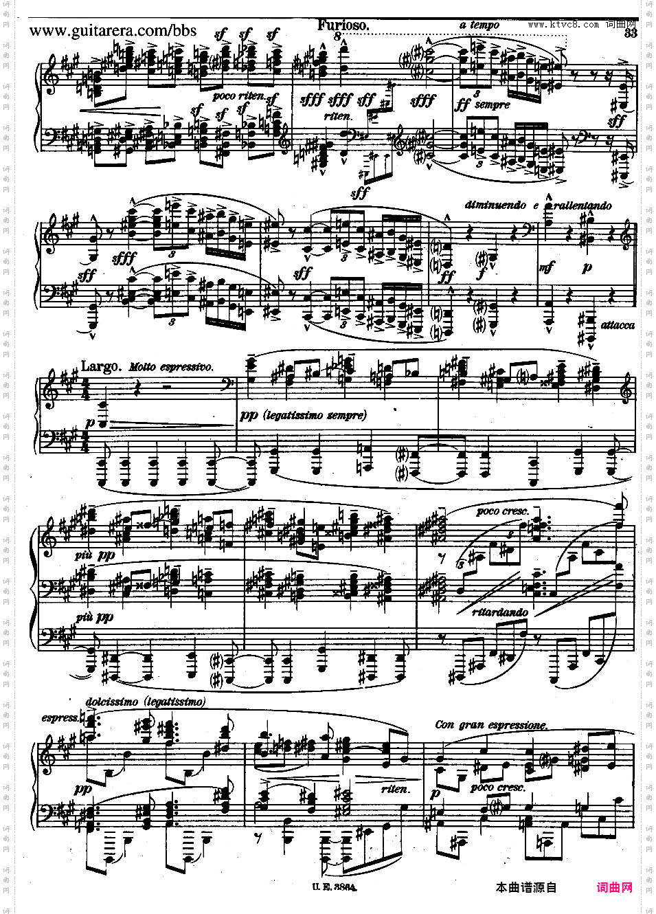 A大调第二钢琴奏鸣曲 Piano Sonata No·2 in A Major Op·21