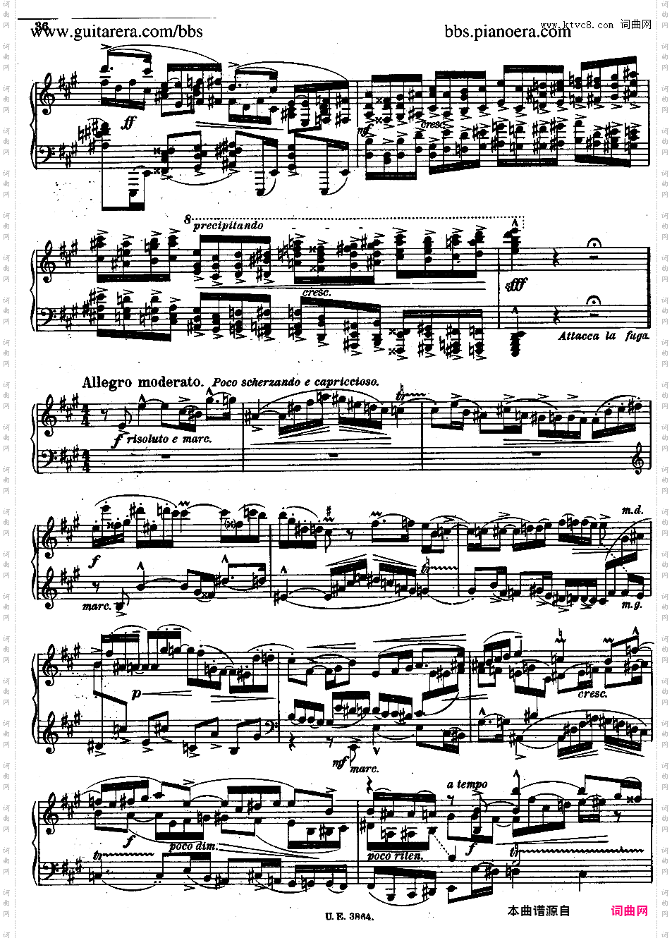 A大调第二钢琴奏鸣曲 Piano Sonata No·2 in A Major Op·21