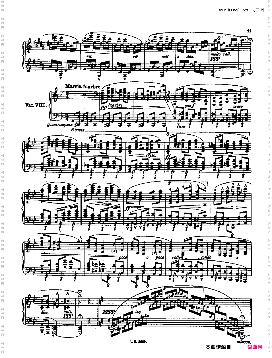 波兰民歌主题变奏曲 Variations on a Polish Folk Theme Op·10