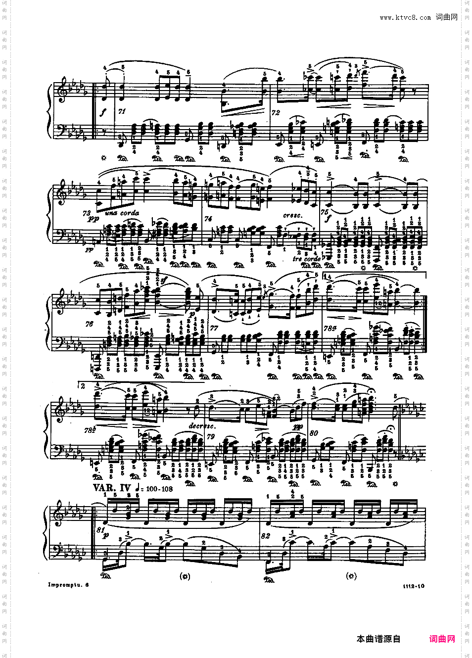 改编舒伯特钢琴曲集Schubert-GodowskySchubert-Godowsky op114n2 Impromptu in Bb variations