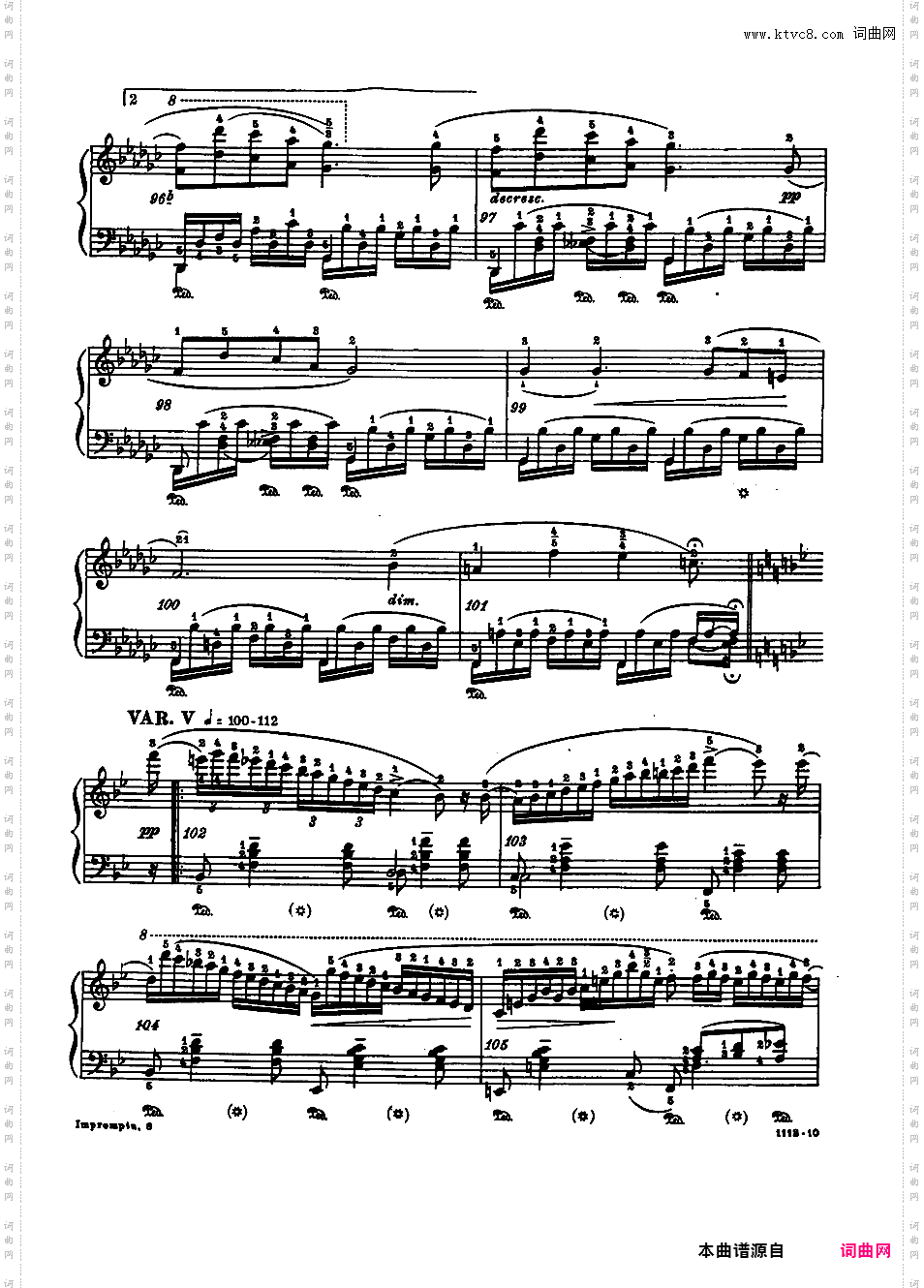 改编舒伯特钢琴曲集Schubert-GodowskySchubert-Godowsky op114n2 Impromptu in Bb variations