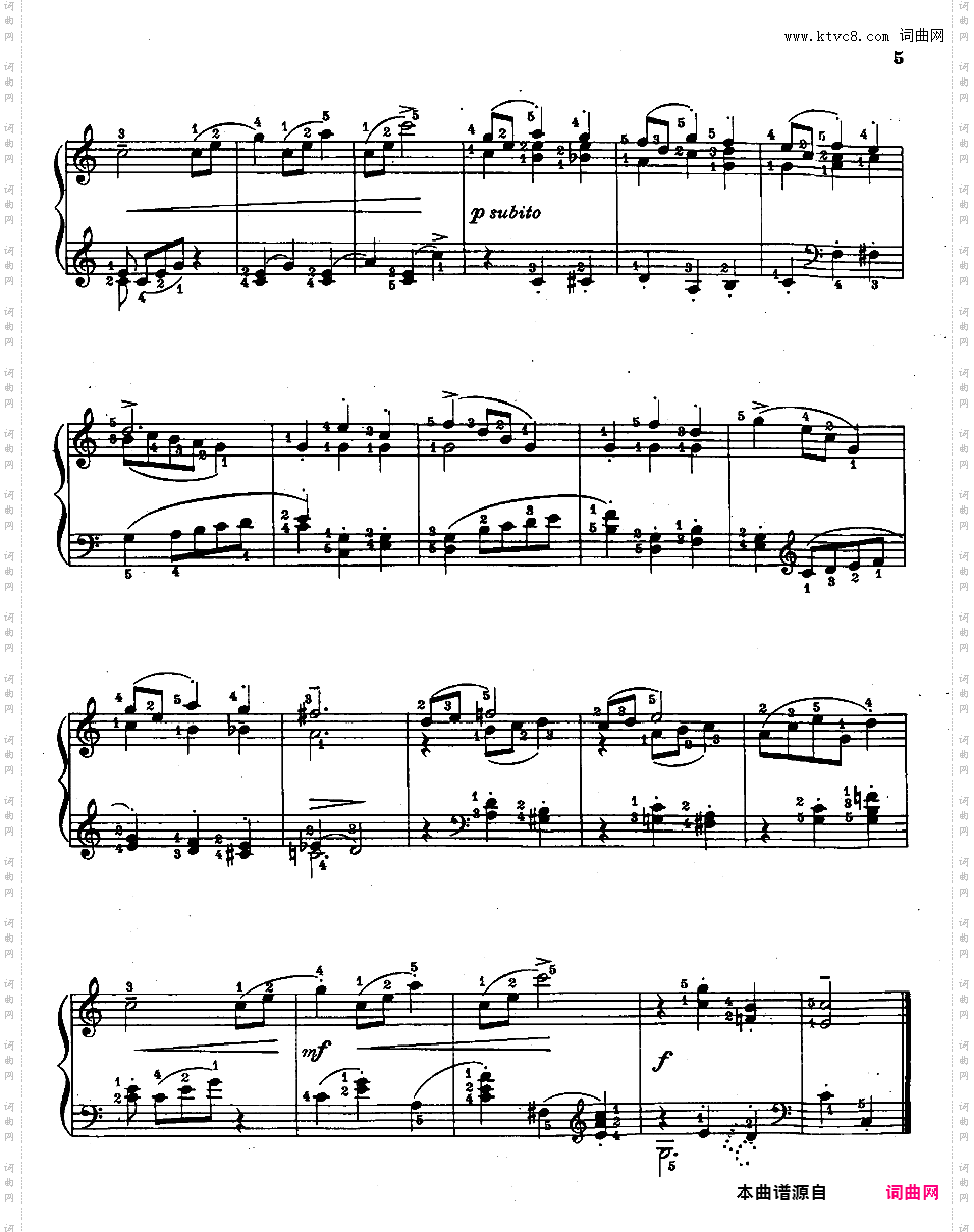 改编舒伯特钢琴曲集Schubert-GodowskySchubert-Schumann-Brahms-Godowsky Four German Songs Intermediate