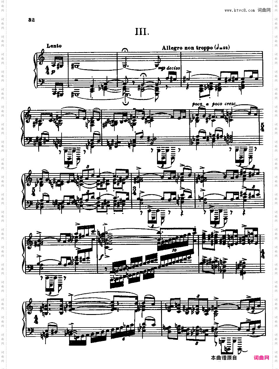 钢琴奏鸣曲 Piano Sonata H·160