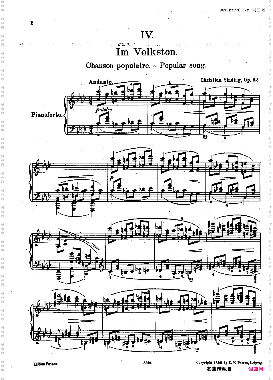 6首小品 Six Pieces Op·32