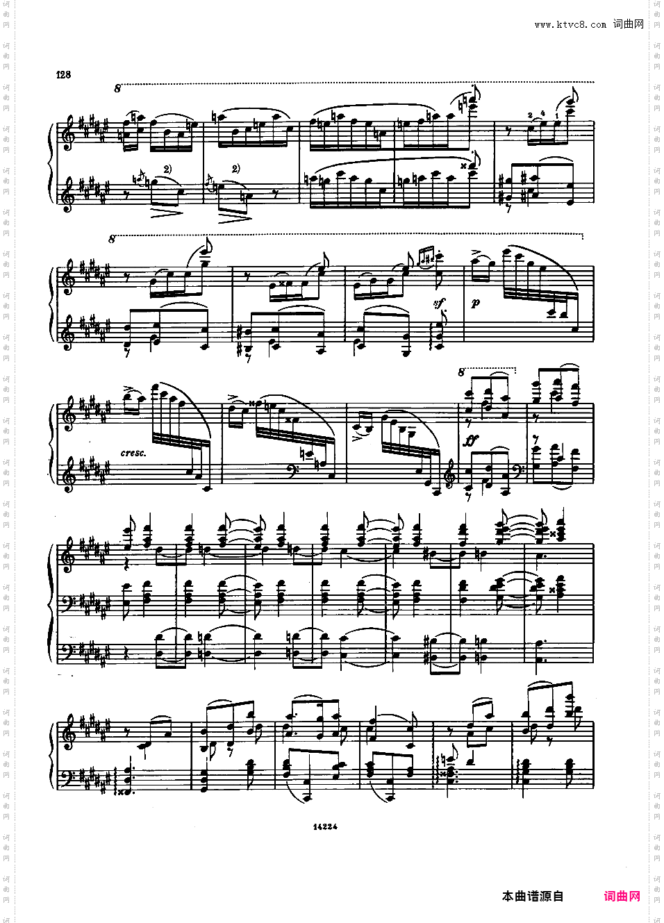 升F大调第三谐谑曲 Scherzo No·3 in F-sharp Major