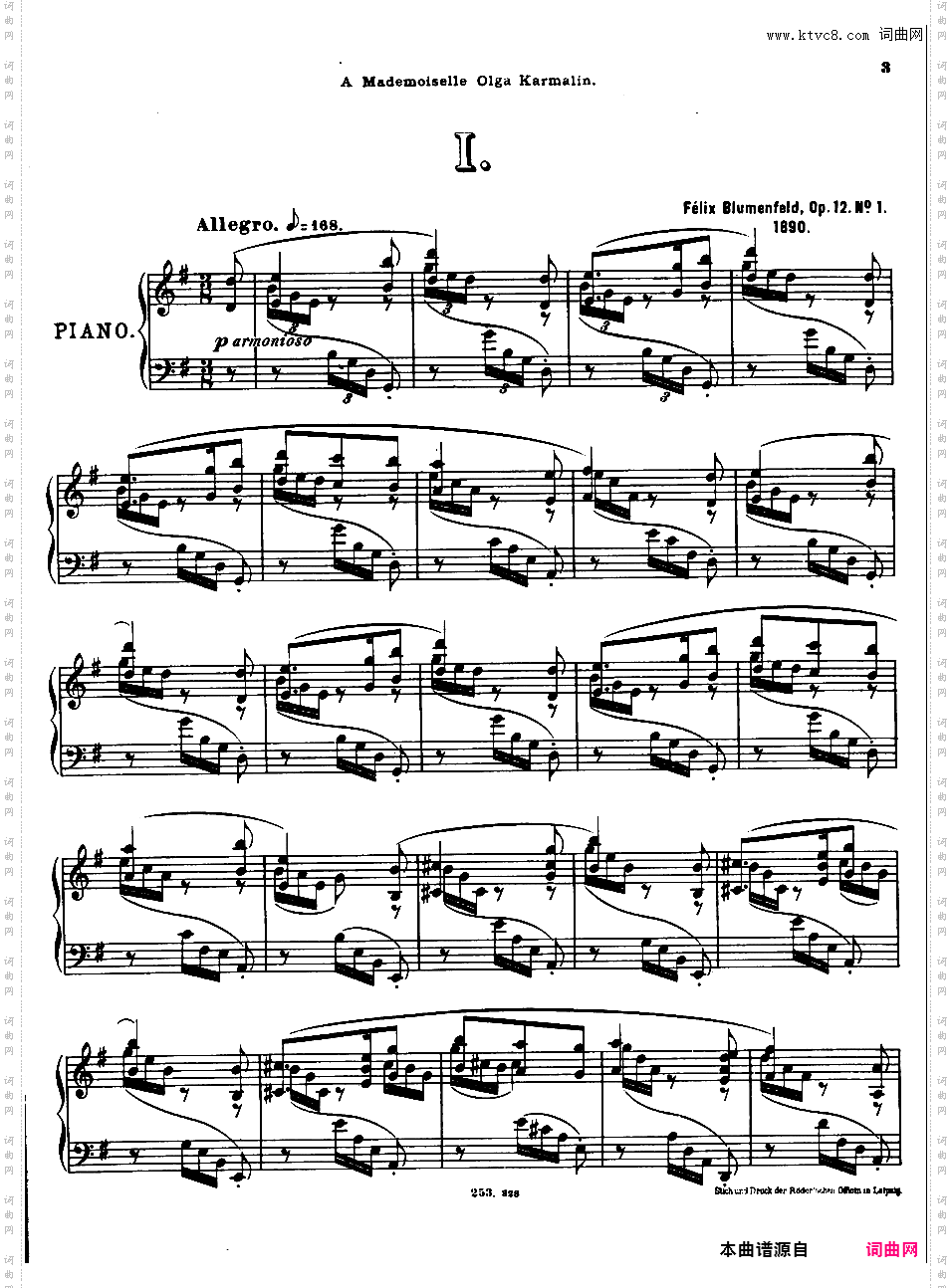 4首前奏曲 Four Preludes Op·12