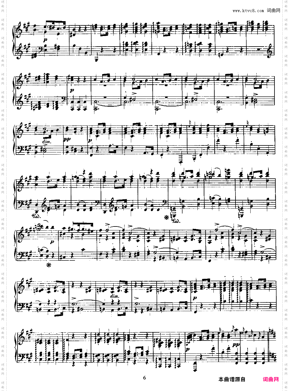 E大调第一钢琴奏鸣曲 Piano Sonata No·1 in E Major Op·6