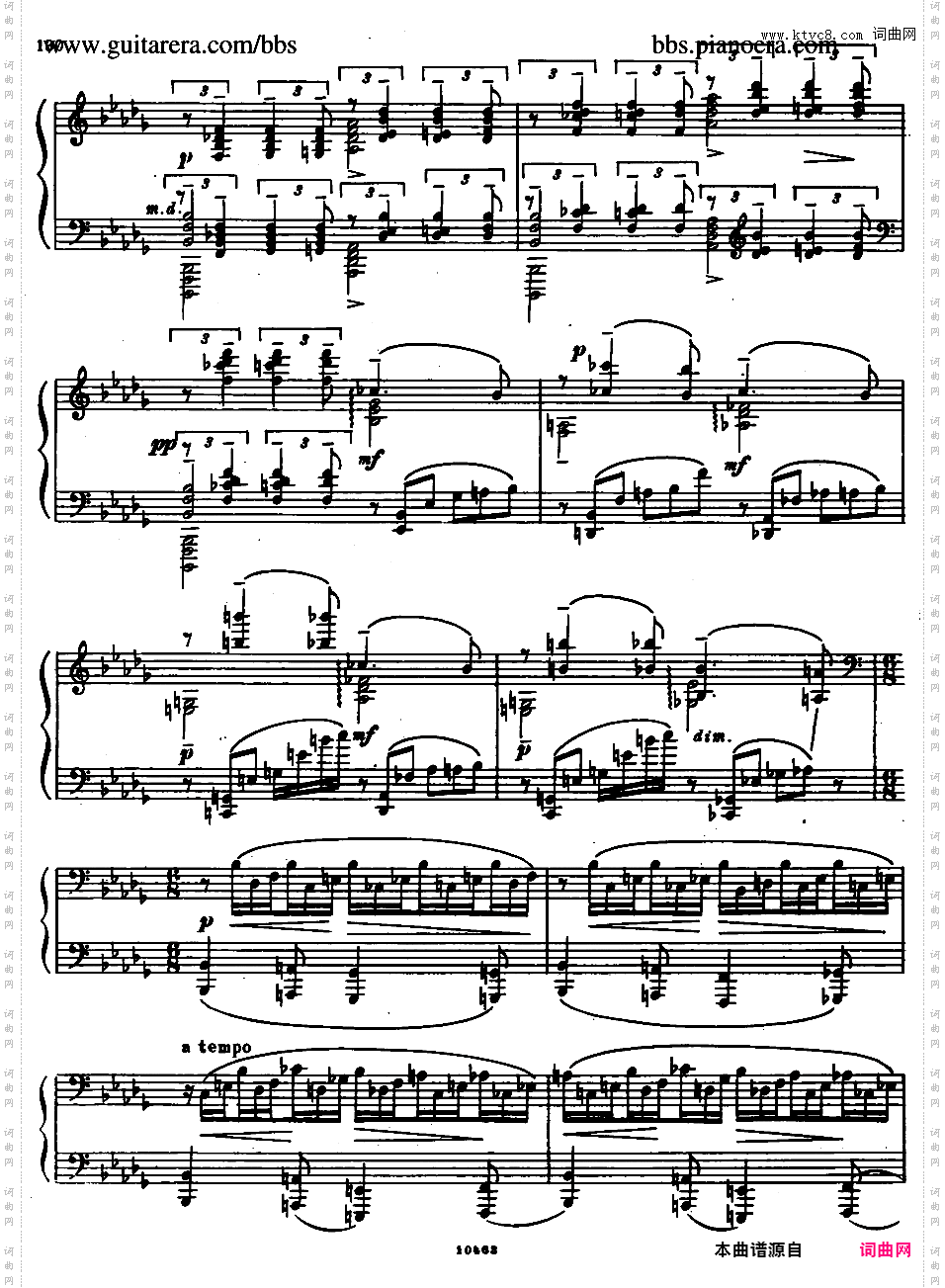 降b小调第二钢琴奏鸣曲 Piano Sonata No·2 in b-flat Minor Op·36Rachmaninoff - Piano Sonata No·2 in b-flat Minor Op·36 1913年版本