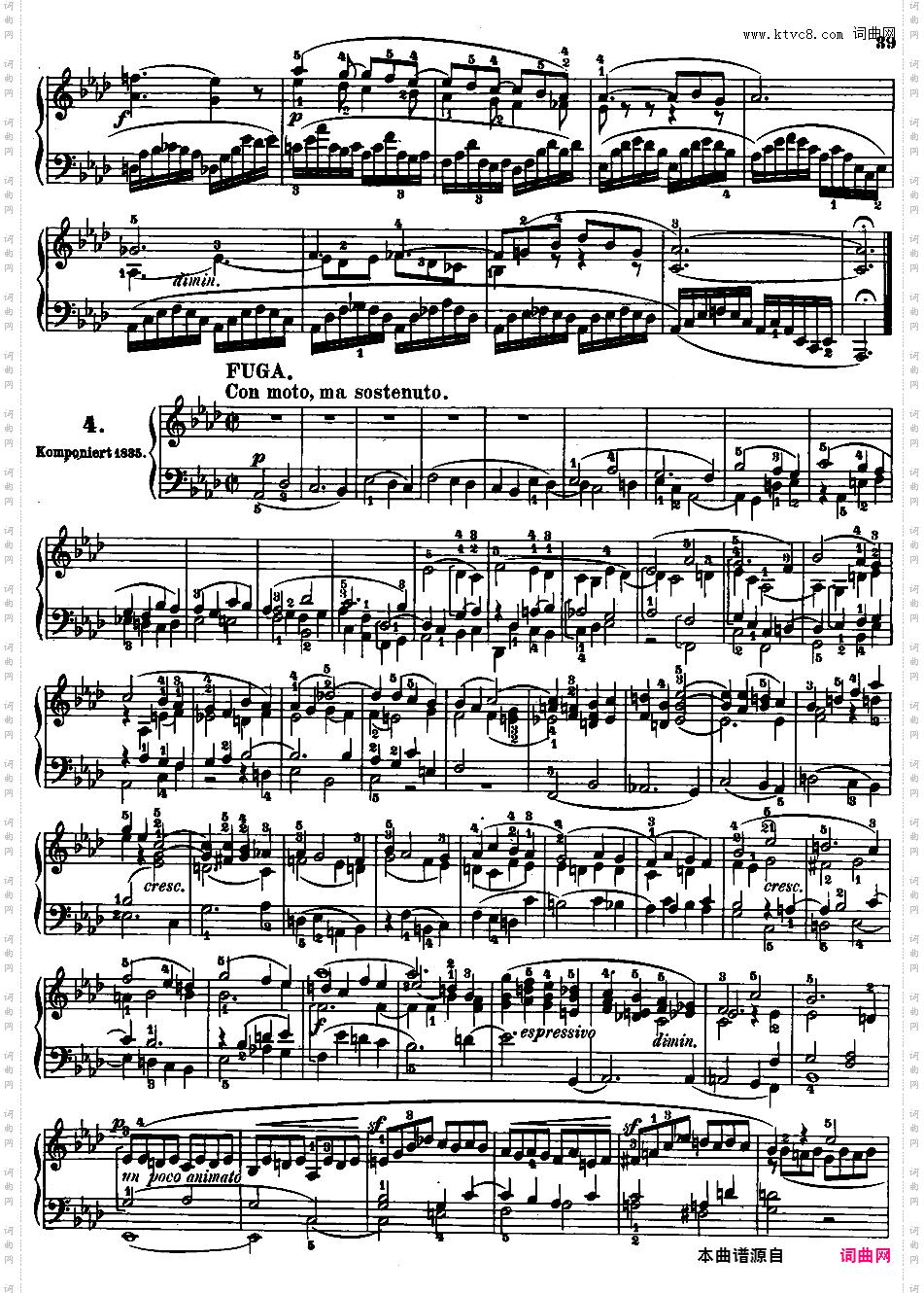 6首前奏曲与赋格 6 Preludes and Fugues Op·35