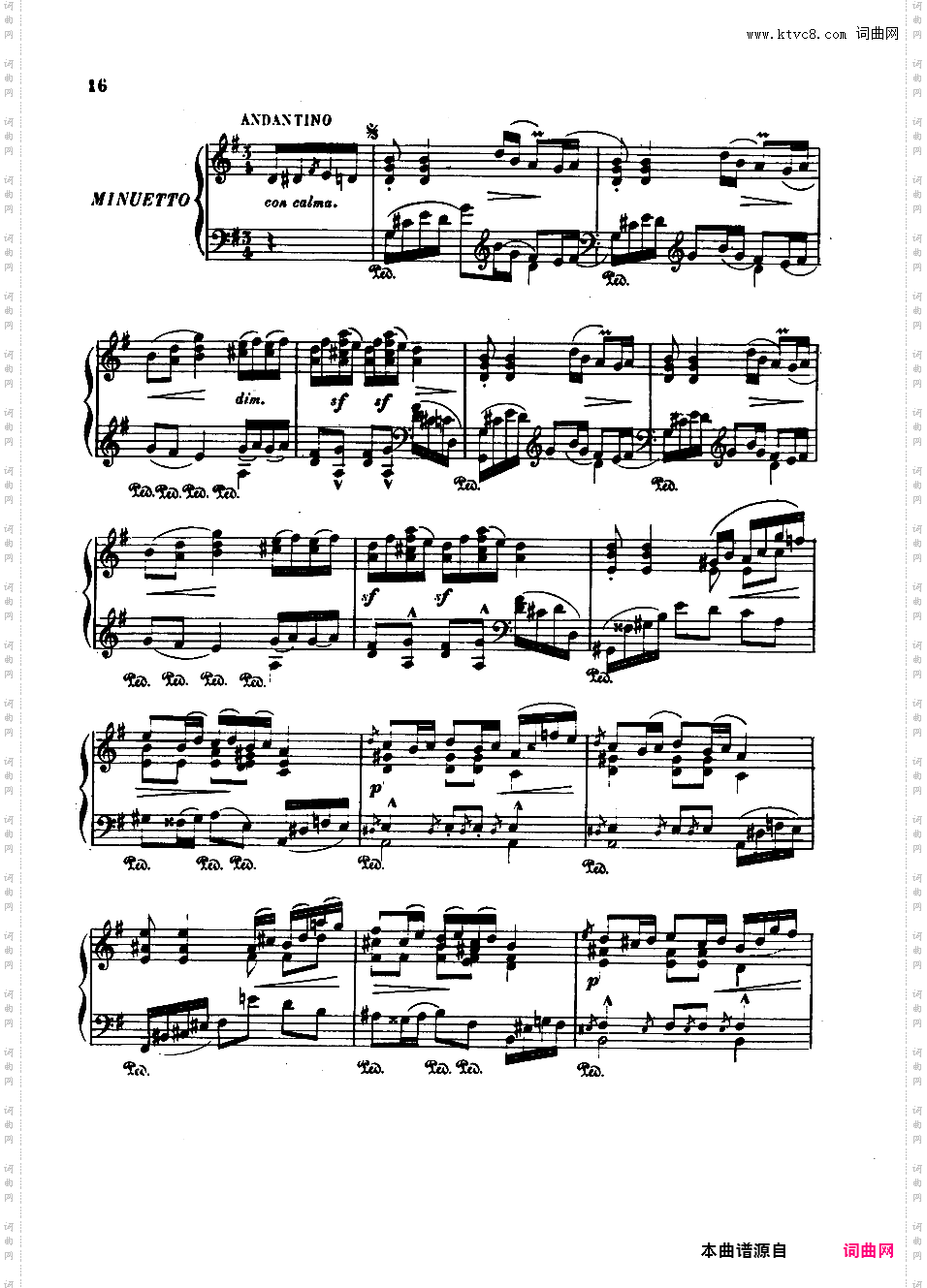 A大调第四钢琴奏鸣曲 Piano Sonata No·4 Op·72
