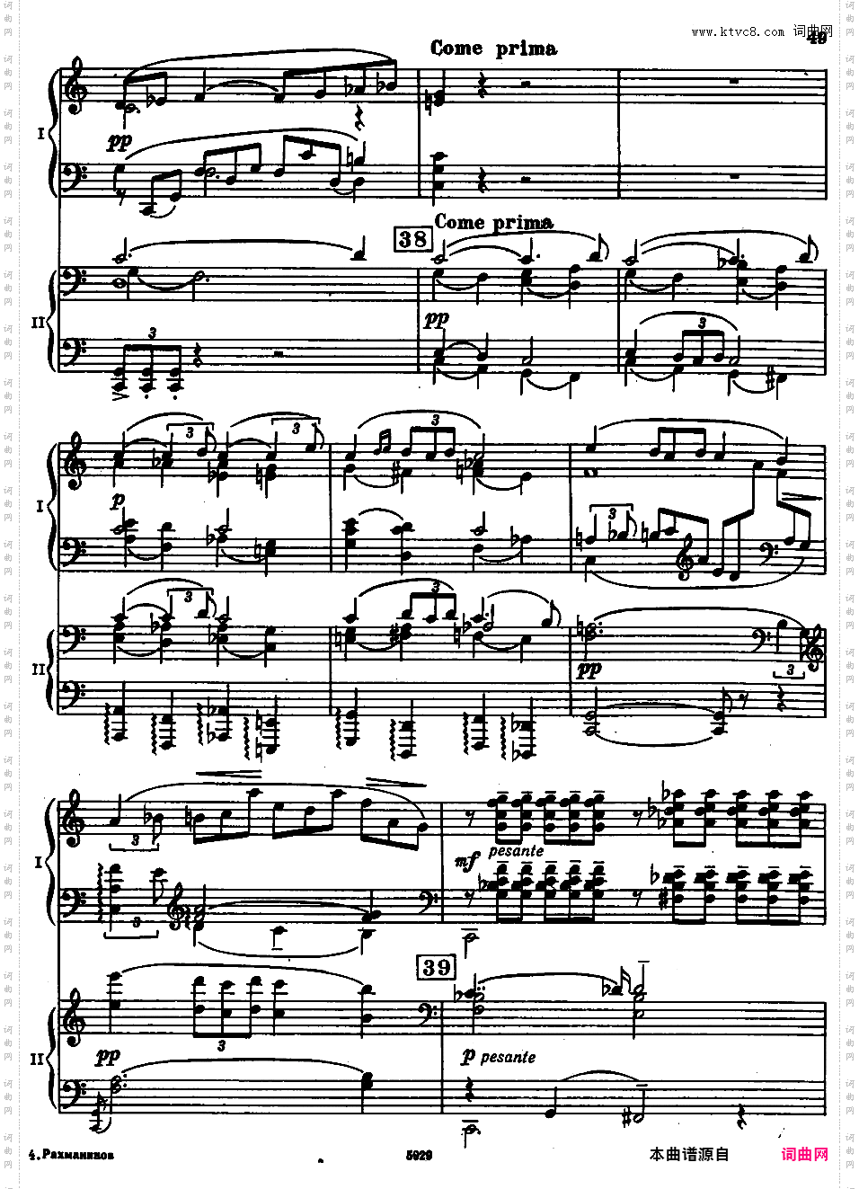 g小调第四钢琴协奏曲 Op·40rah-con-4-II-III