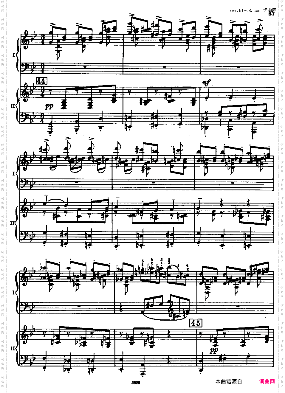 g小调第四钢琴协奏曲 Op·40rah-con-4-II-III