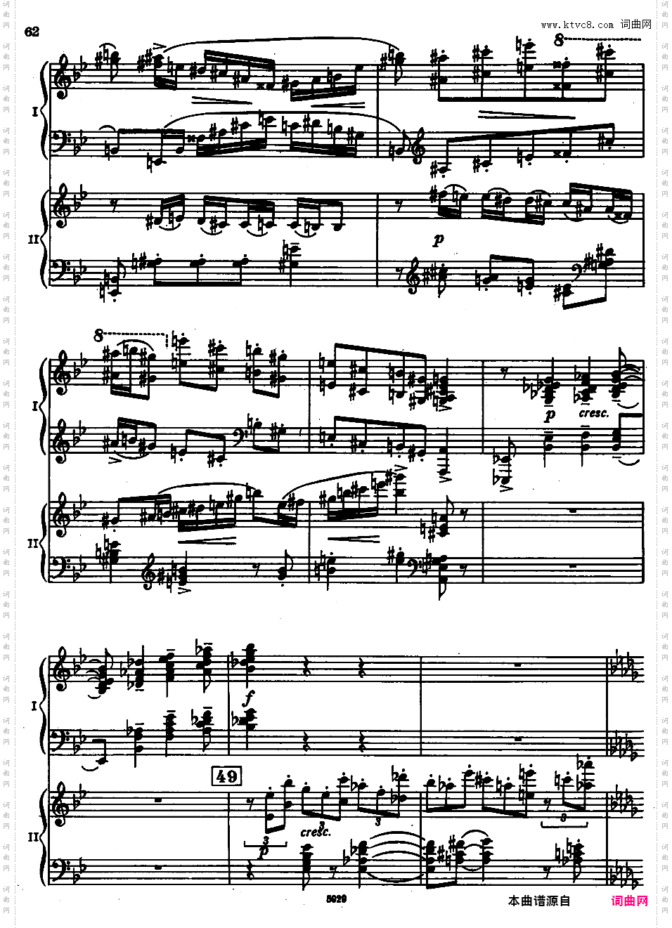 g小调第四钢琴协奏曲 Op·40rah-con-4-II-III