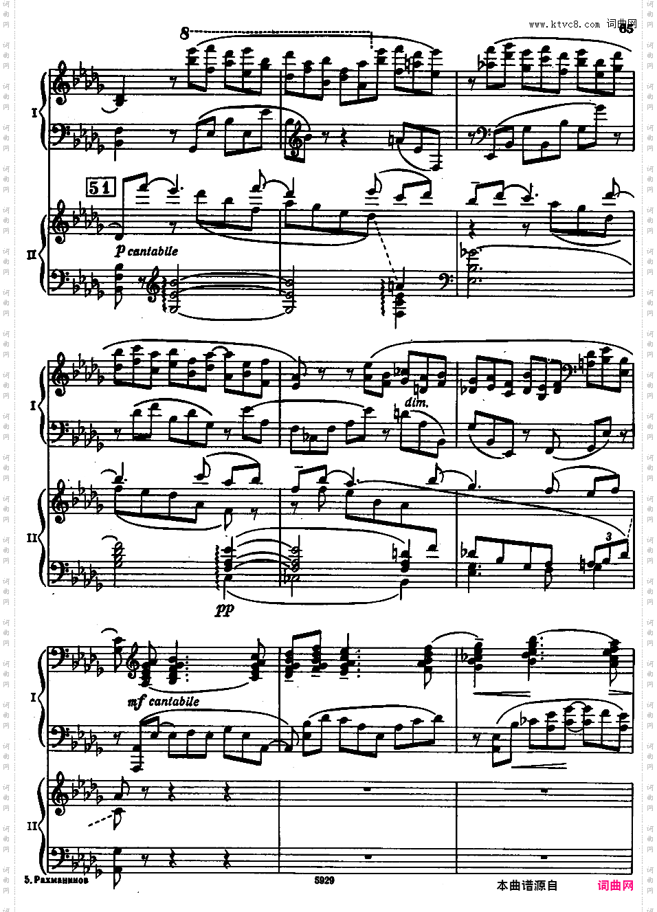 g小调第四钢琴协奏曲 Op·40rah-con-4-II-III