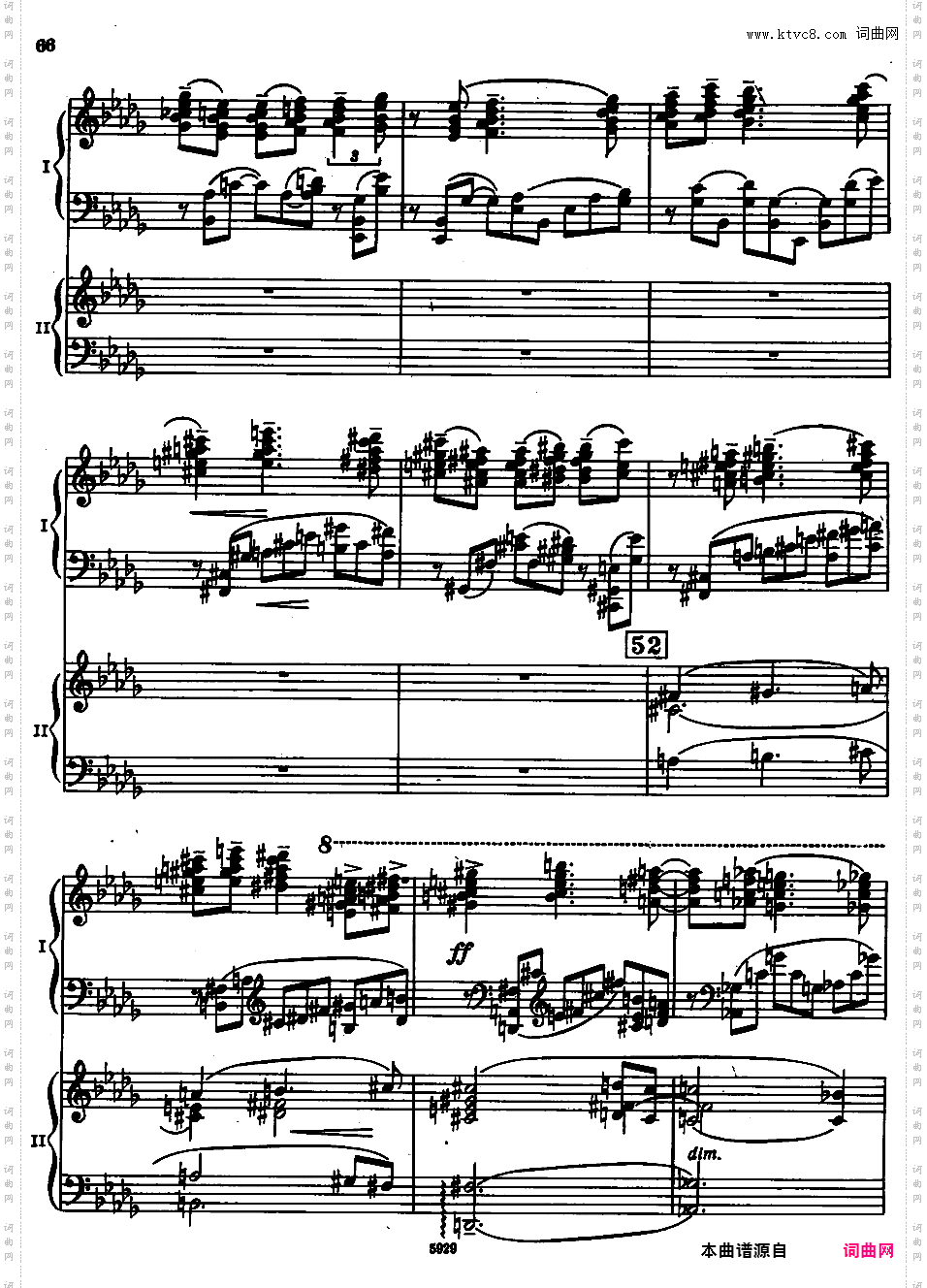 g小调第四钢琴协奏曲 Op·40rah-con-4-II-III