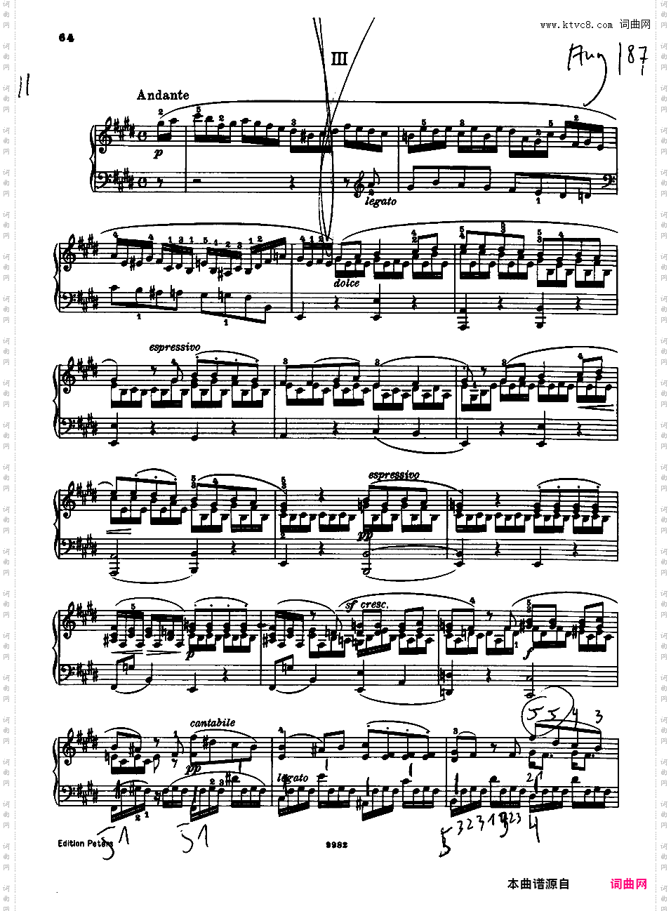 3首幻想随想曲 3 Fantasies or Caprices Op·16Mendelssohn op016 Trois Fantaisies ou Caprices