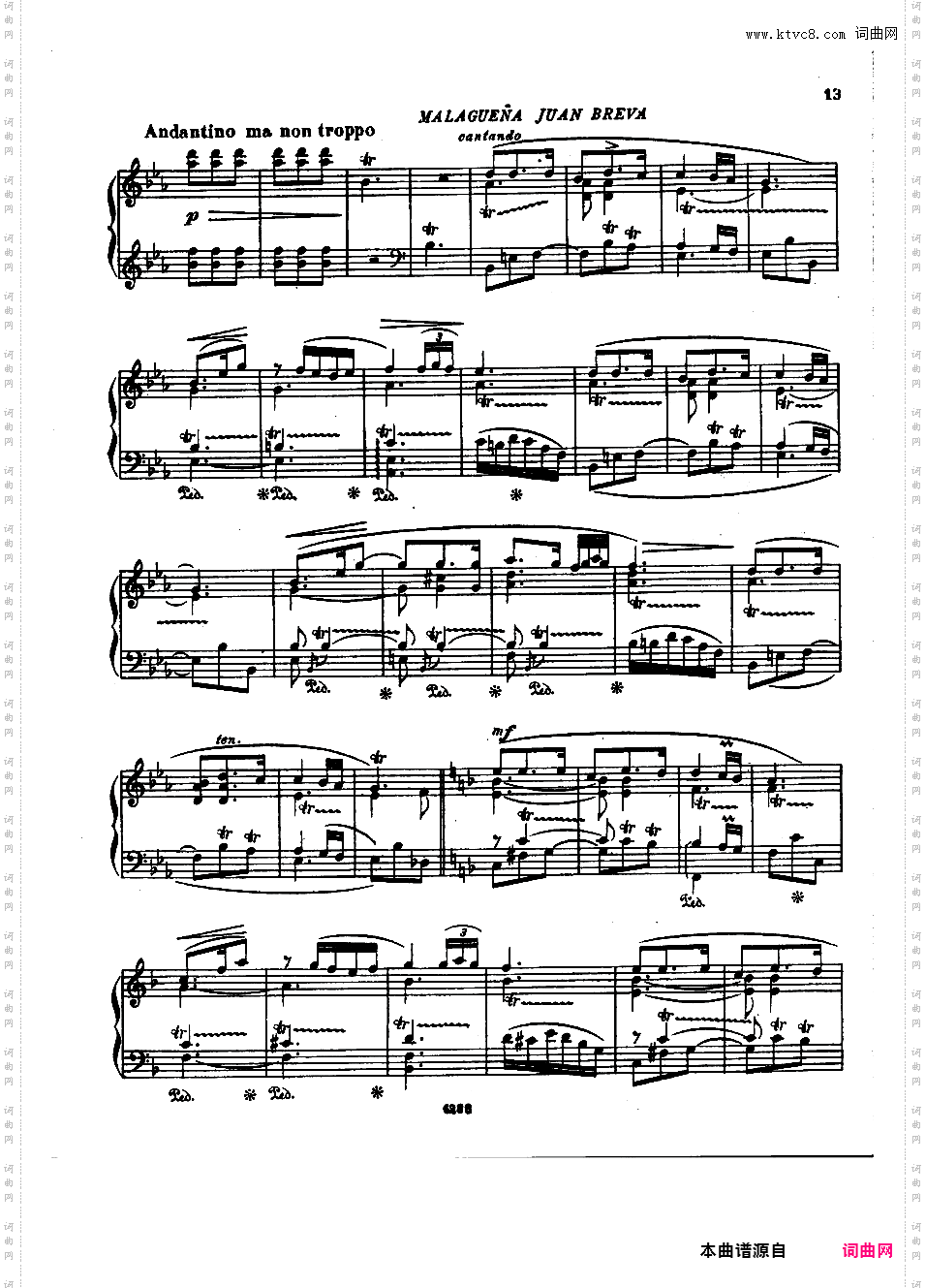 西班牙狂想曲 Rapsodia Espanola Op·70