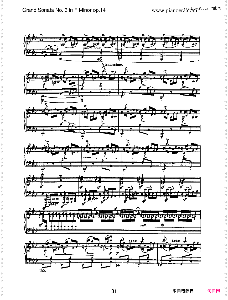 f小调第三钢琴奏鸣曲 Piano Sonata No·3 in f Minor Op·14Schumann - Piano Sonata No【1】·3 in f Minor Op·14