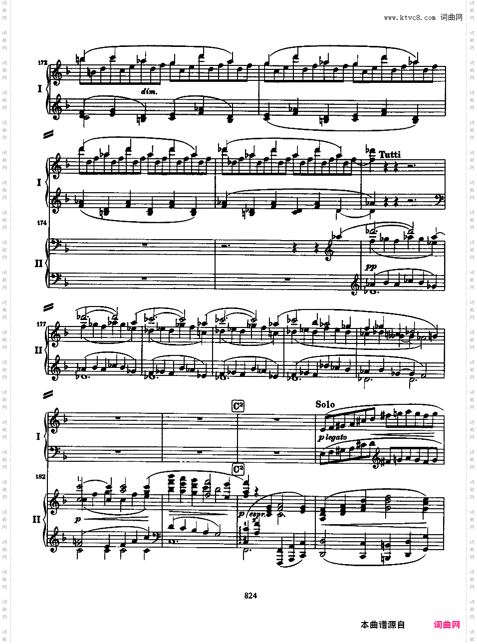 d小调第一钢琴协奏曲 Piano Concert No·1 Op·15Brahms op015 Piano Concerto #1 in d two pianos