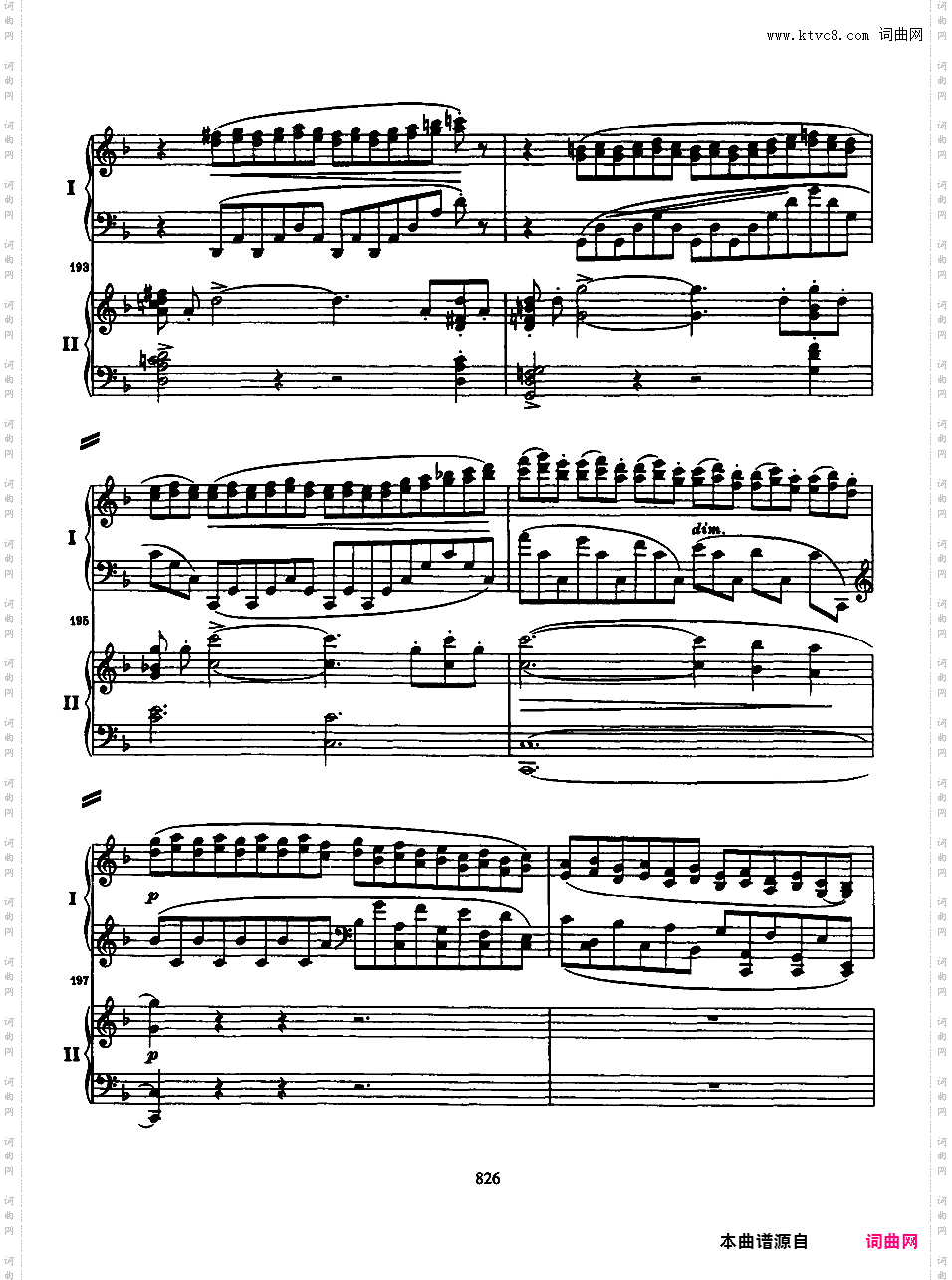 d小调第一钢琴协奏曲 Piano Concert No·1 Op·15Brahms op015 Piano Concerto #1 in d two pianos