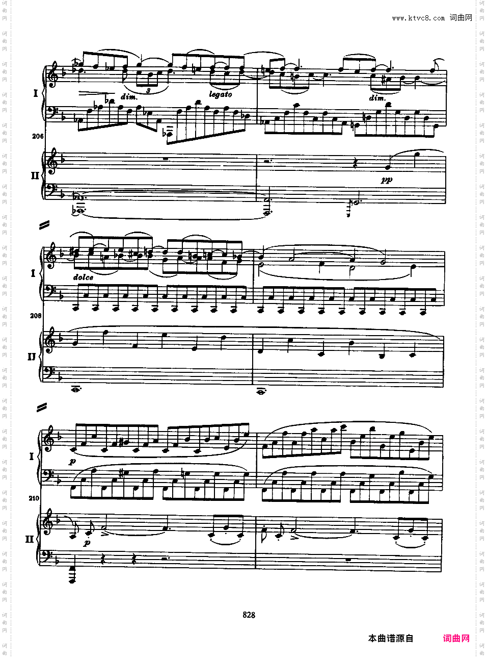 d小调第一钢琴协奏曲 Piano Concert No·1 Op·15Brahms op015 Piano Concerto #1 in d two pianos