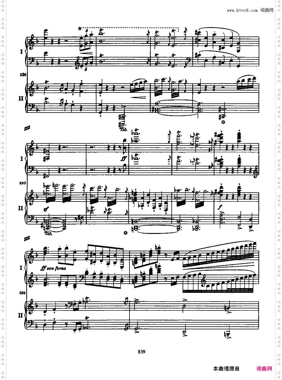d小调第一钢琴协奏曲 Piano Concert No·1 Op·15Brahms op015 Piano Concerto #1 in d two pianos