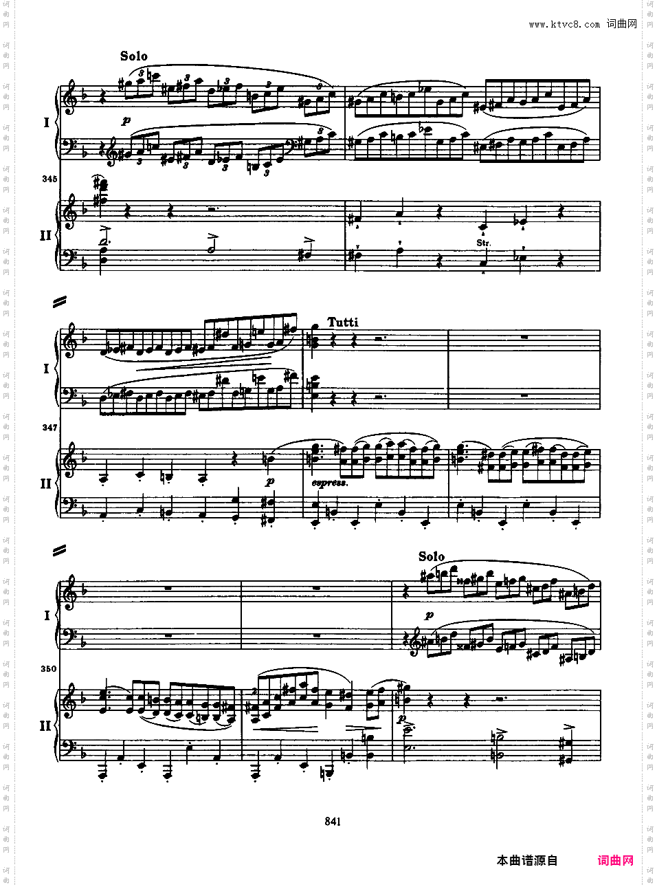 d小调第一钢琴协奏曲 Piano Concert No·1 Op·15Brahms op015 Piano Concerto #1 in d two pianos