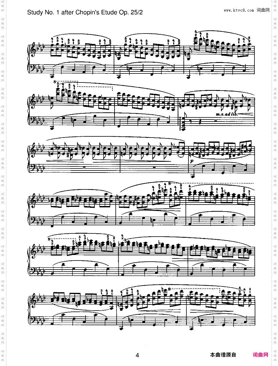 6首无编号练习曲 6 Etudes