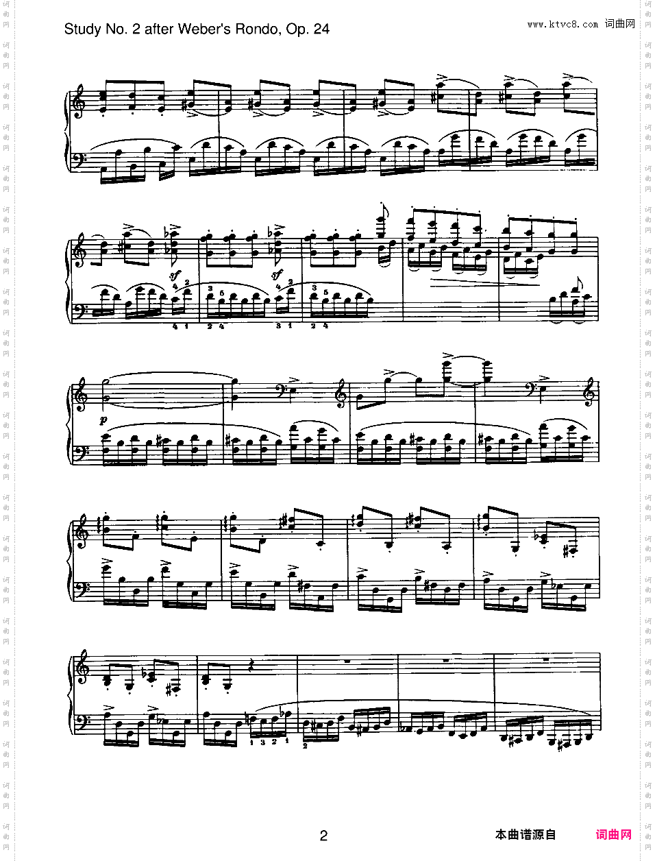 6首无编号练习曲 6 Etudes