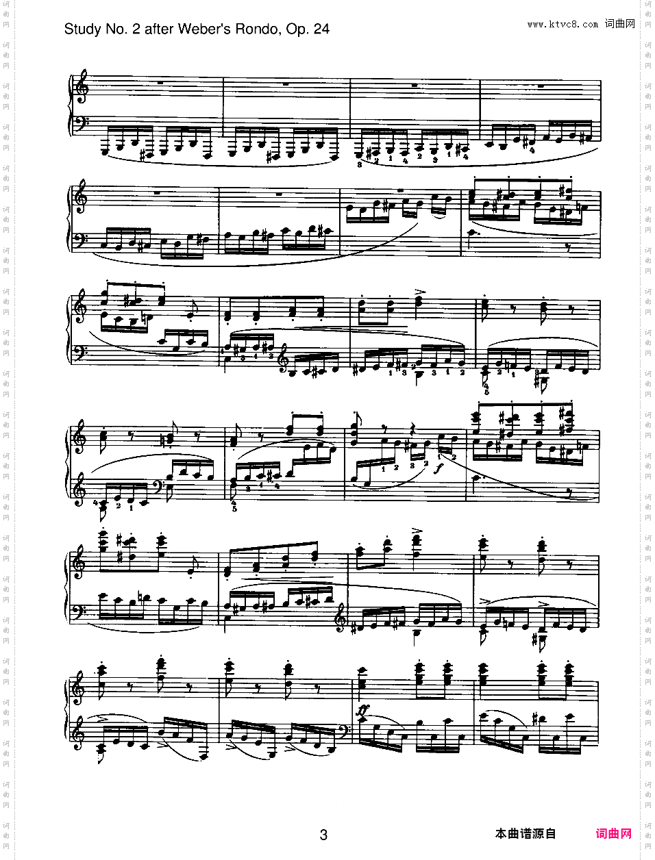 6首无编号练习曲 6 Etudes