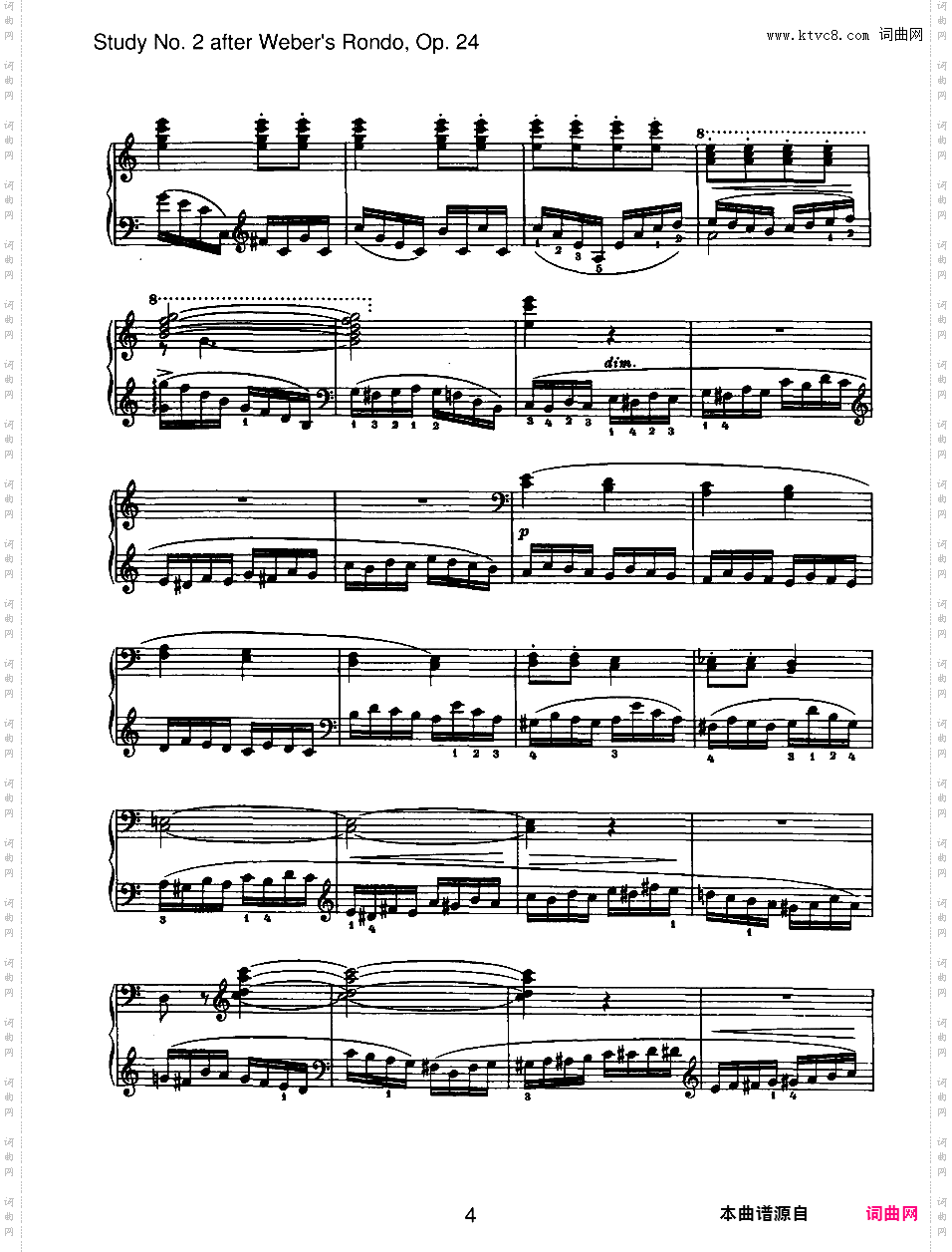 6首无编号练习曲 6 Etudes