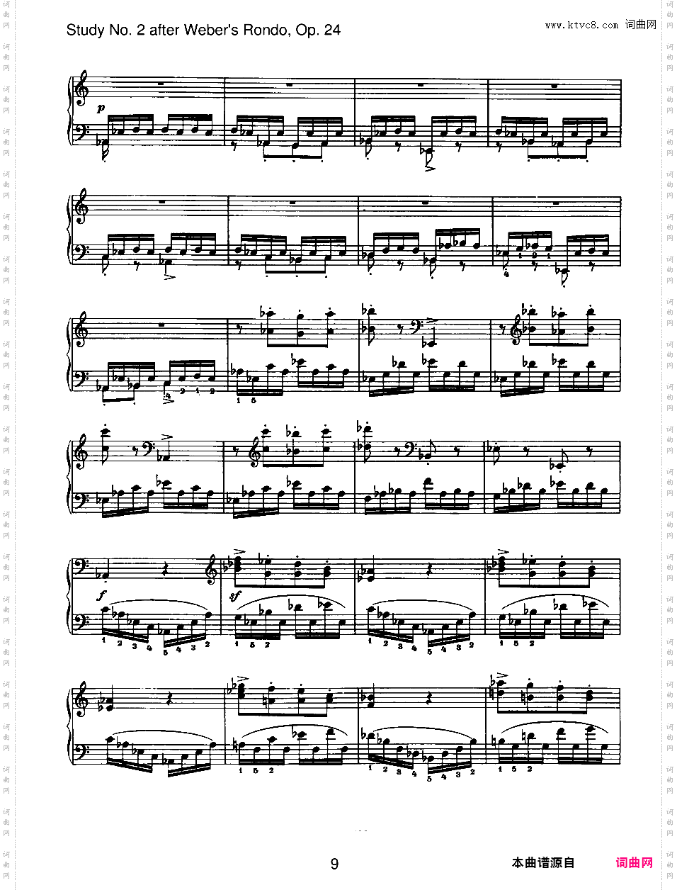 6首无编号练习曲 6 Etudes