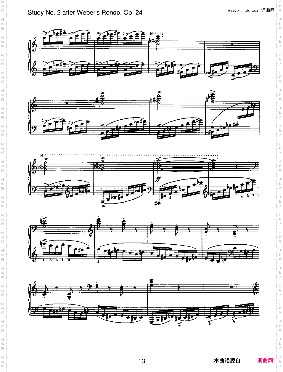 6首无编号练习曲 6 Etudes