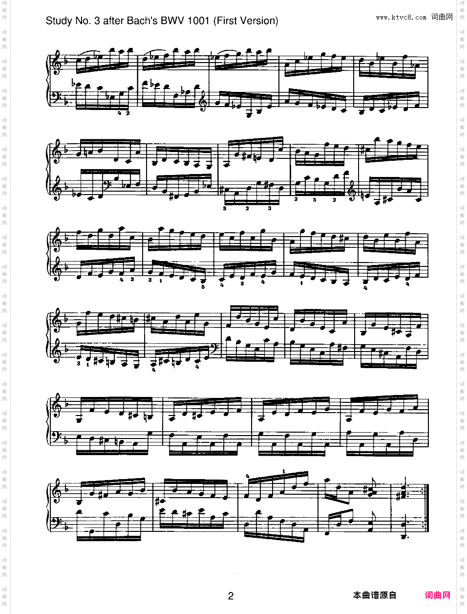 6首无编号练习曲 6 Etudes