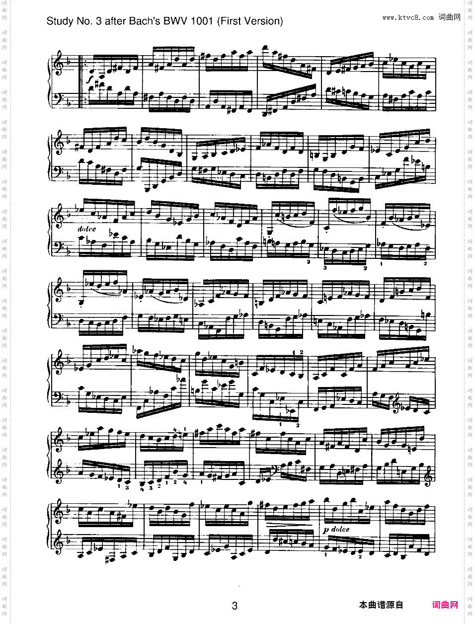 6首无编号练习曲 6 Etudes