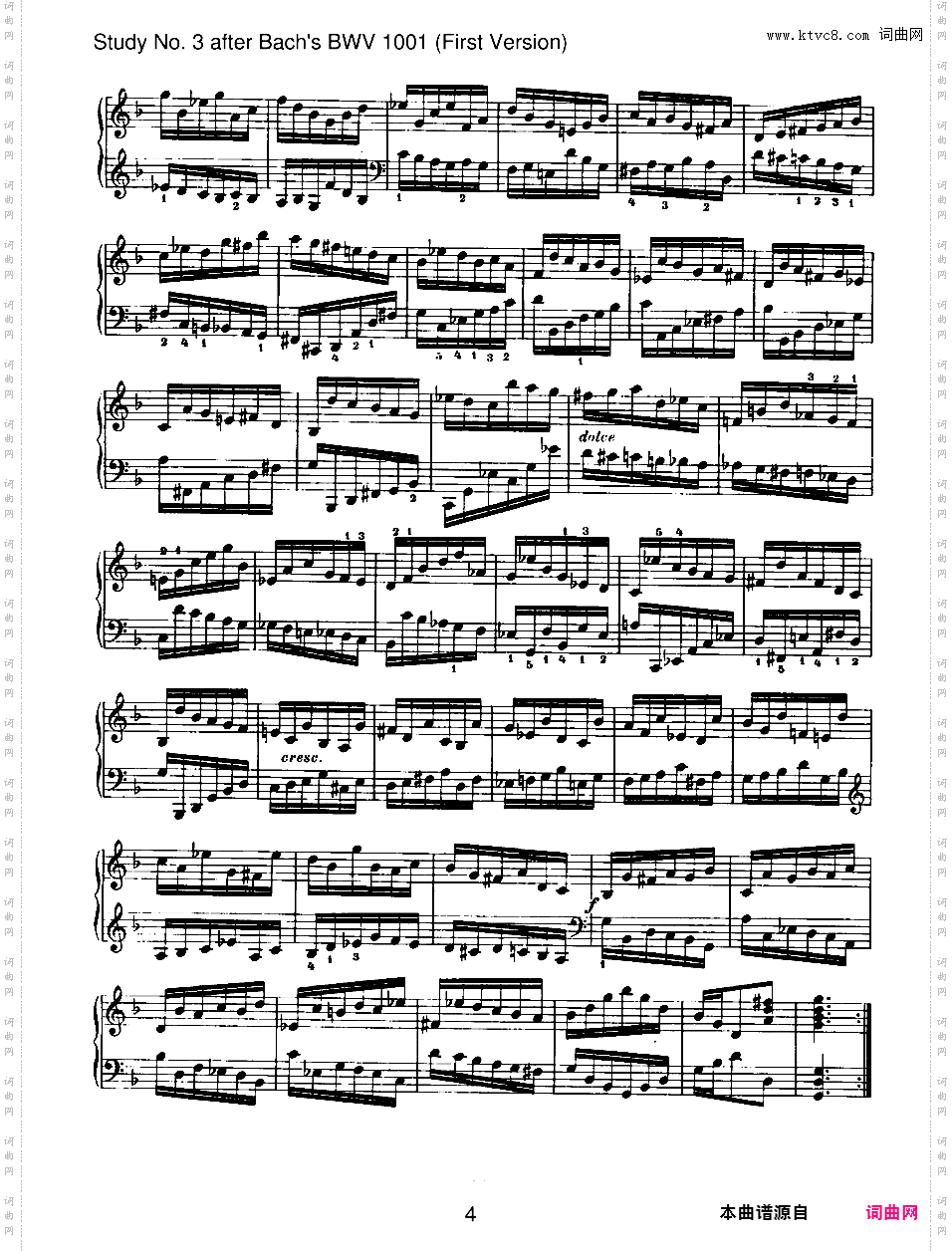 6首无编号练习曲 6 Etudes
