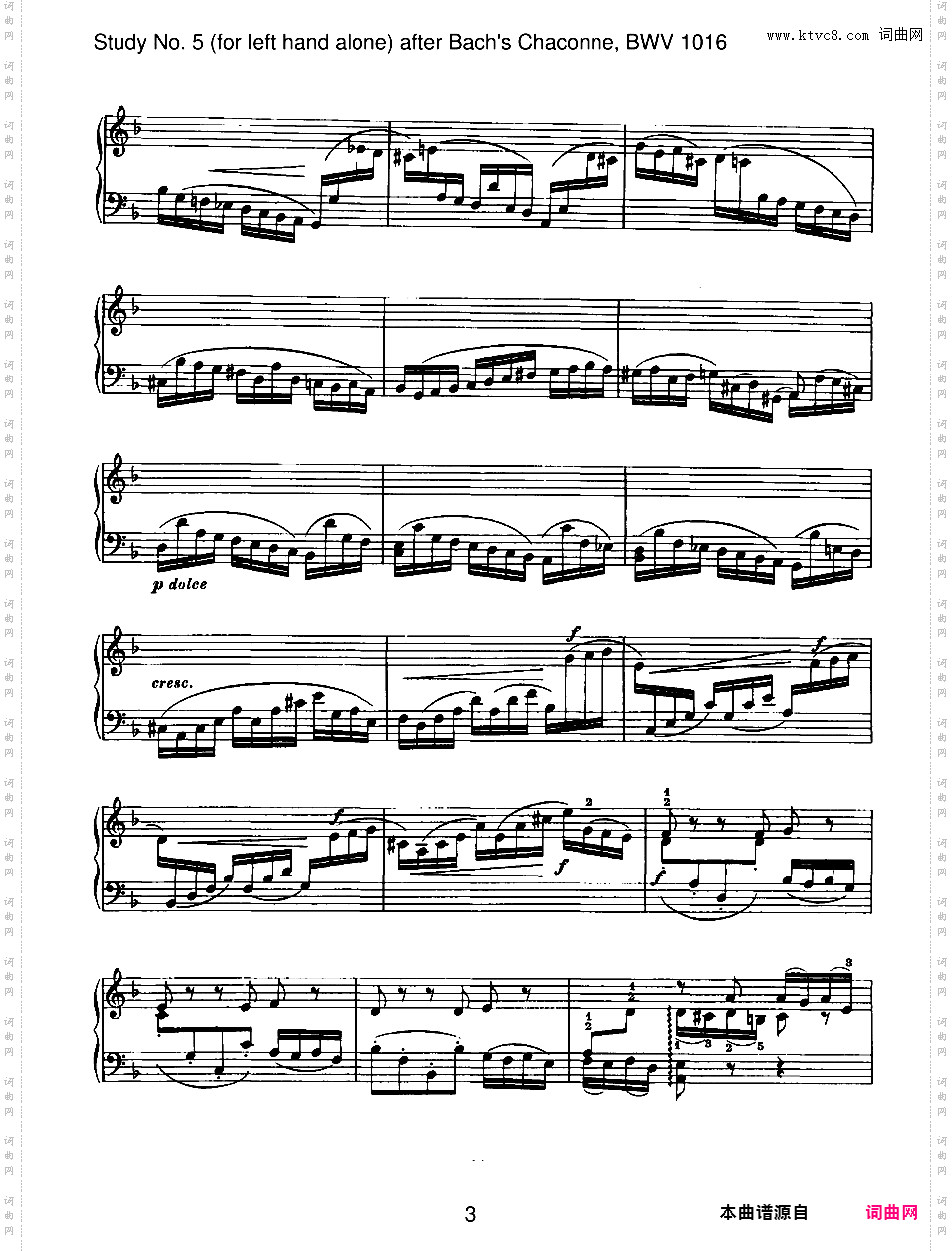 6首无编号练习曲 6 Etudes