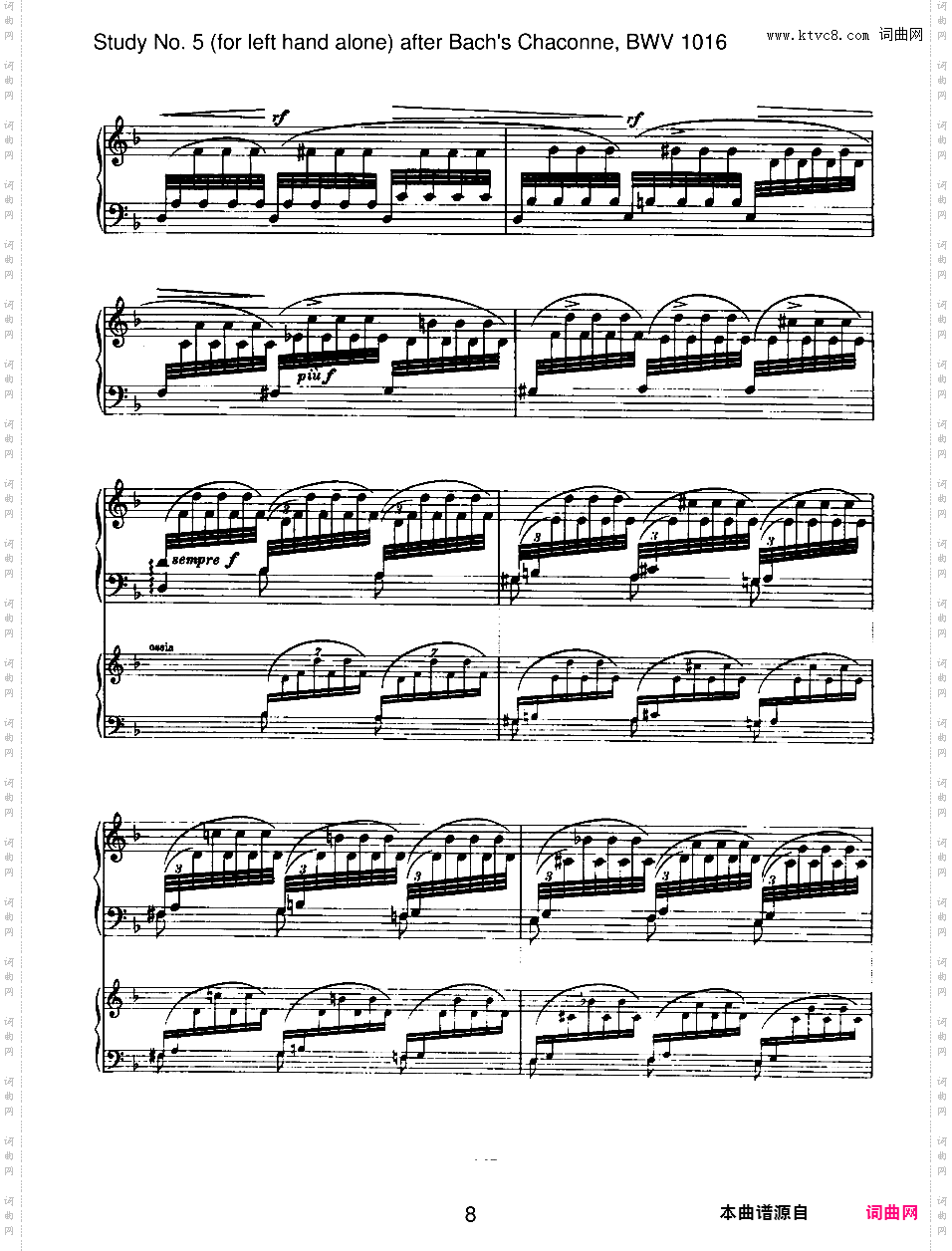 6首无编号练习曲 6 Etudes